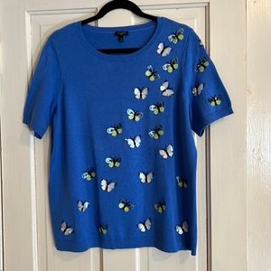 Talbots Butterfly sweater